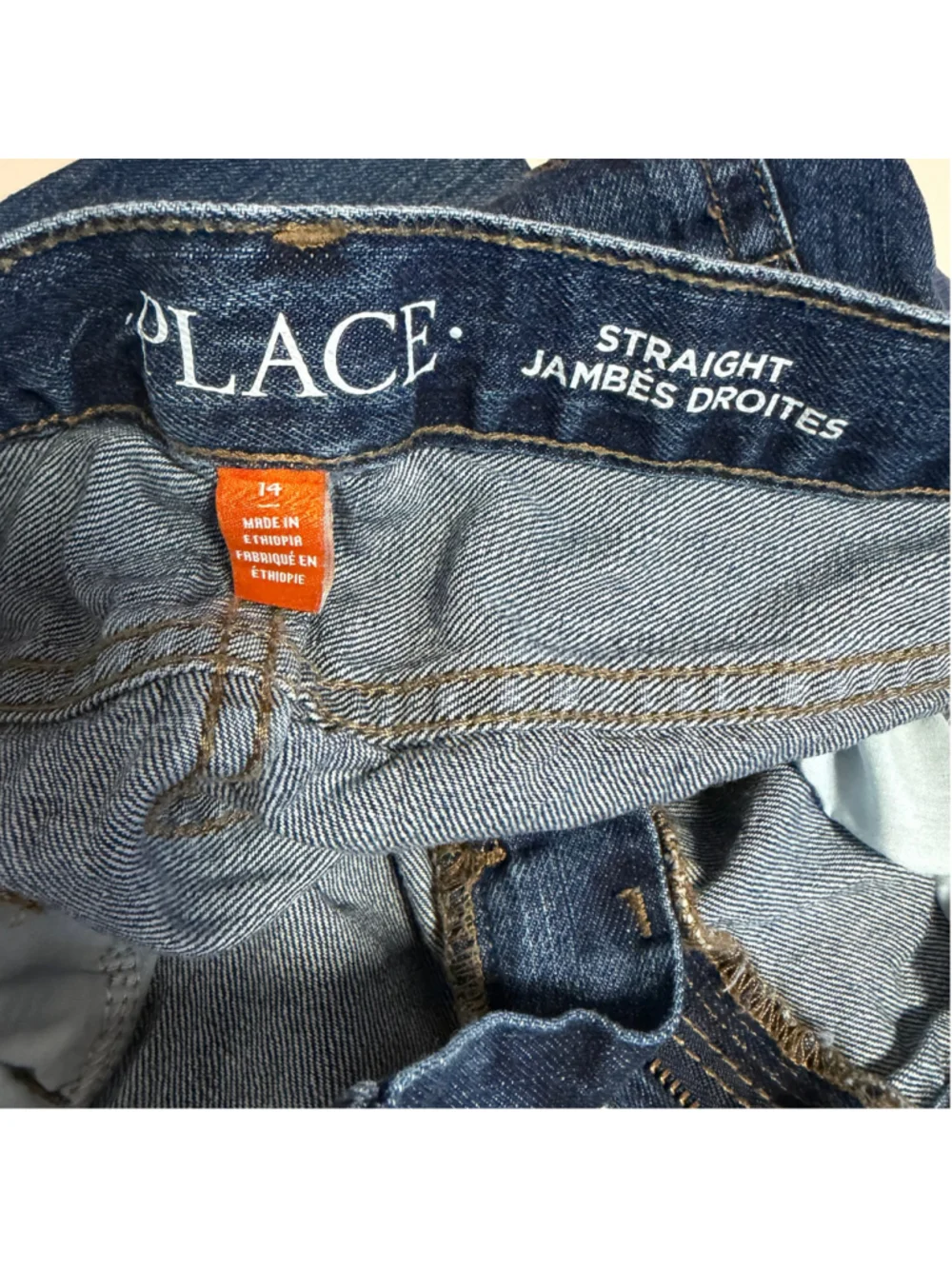 Boys The Children's Place Straight Leg Jeans Size 14 Blue